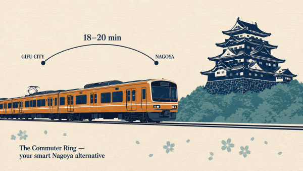 Gifu City as the smart Nagoya alternative during the 2026 Asian Games — 18-minute JR Tokaido Line commute